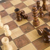 مجموعة الشطرنج تصميم ثلاثة في واحد مع الشطرنج والداما ولعبة باك جيم مون